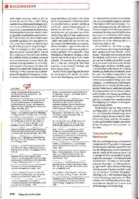 Vorschauseite 4: Von der Sterbekultur zur individuellen Sterbebegleitung