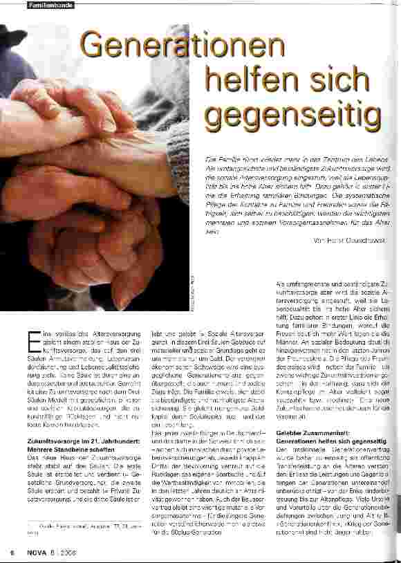 Vorschauseite 1: Generationen helfen sich gegenseitig