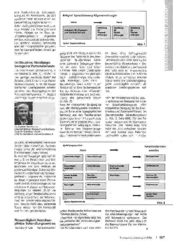Vorschauseite 2: Das Krankenhaus der kurzen Wege - Medizinische Kompetenzzentren als Klinikorganisation der Zukunft