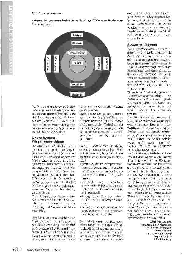 Vorschauseite 3: Das Krankenhaus der kurzen Wege - Medizinische Kompetenzzentren als Klinikorganisation der Zukunft