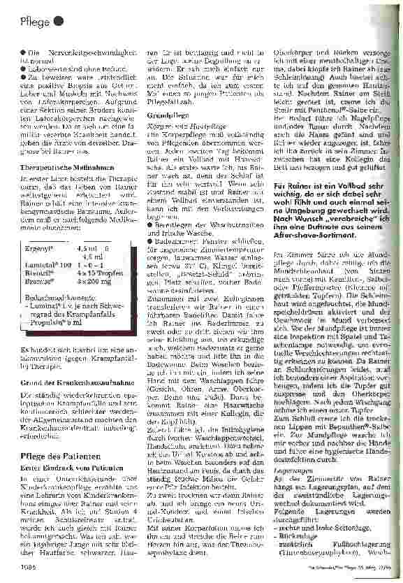 Vorschauseite 2: Die Laforakrankheit - Ein Pflegebericht -