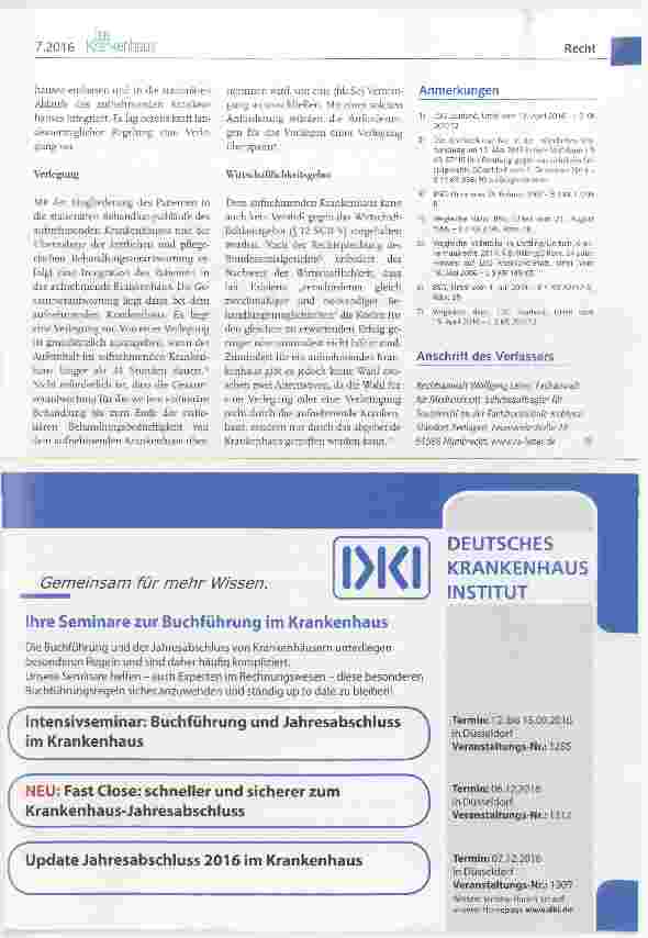 Vorschauseite 2: Verbringung und Verlegung