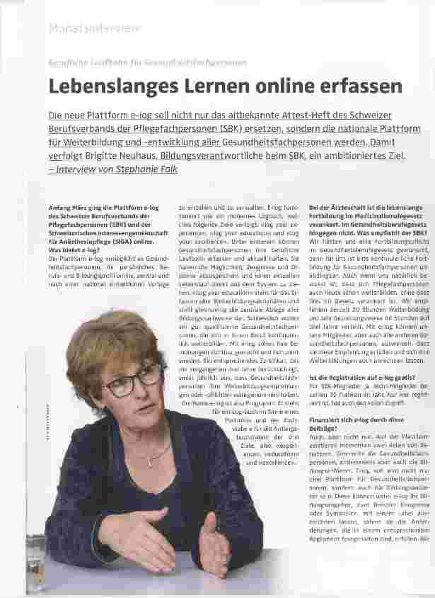 Vorschauseite 1: Lebenslanges Lernen online erfassen