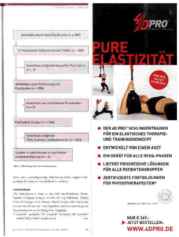 Vorschauseite 3: Physiotherapeutische Interventionen zur Verbesserung der posturalen Kontrolle in der Rehabilitation nach Kleinhirninfarkt