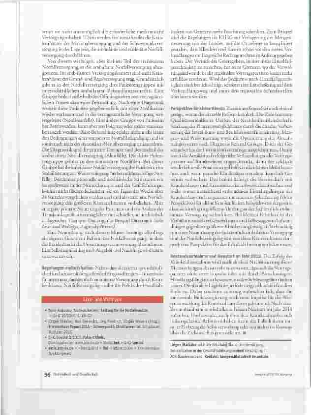 Vorschauseite 5: Klinikumbau mit Hindernissen