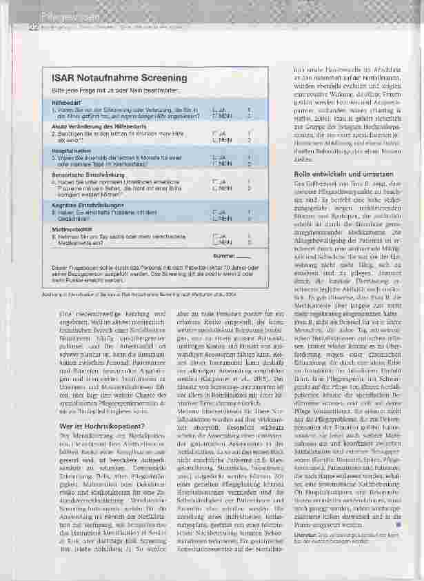 Vorschauseite 3: Spezialisierte Pflegerollen für ältere Notfallpatienten