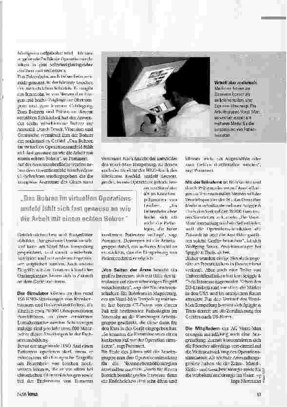 Vorschauseite 2: Erst simulieren, dann operieren