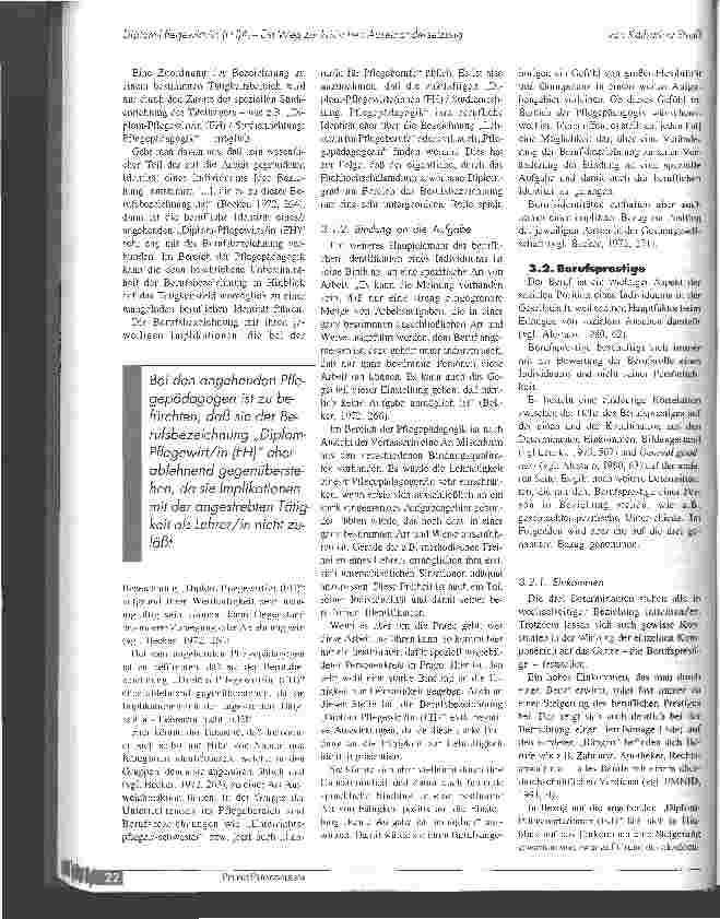 Vorschauseite 4: Diplom-PflegeeirtIn (FH)?! - Ein Weg zur kritischen Auseinandersetzung