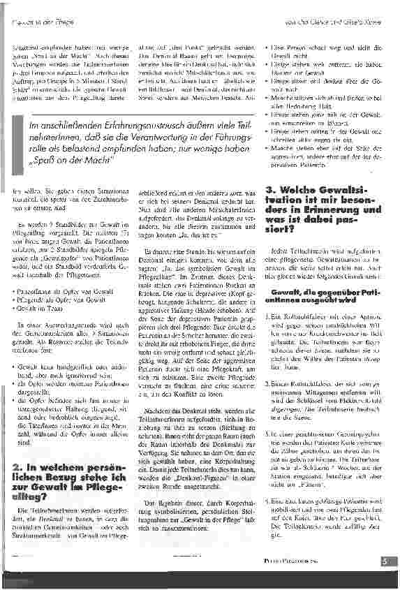 Vorschauseite 2: Gewalt in der Pflege