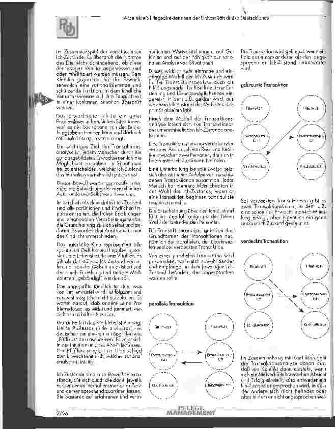 Vorschauseite 2: Transaktionsanalyse - ein Modell zur Konfliktlösung?