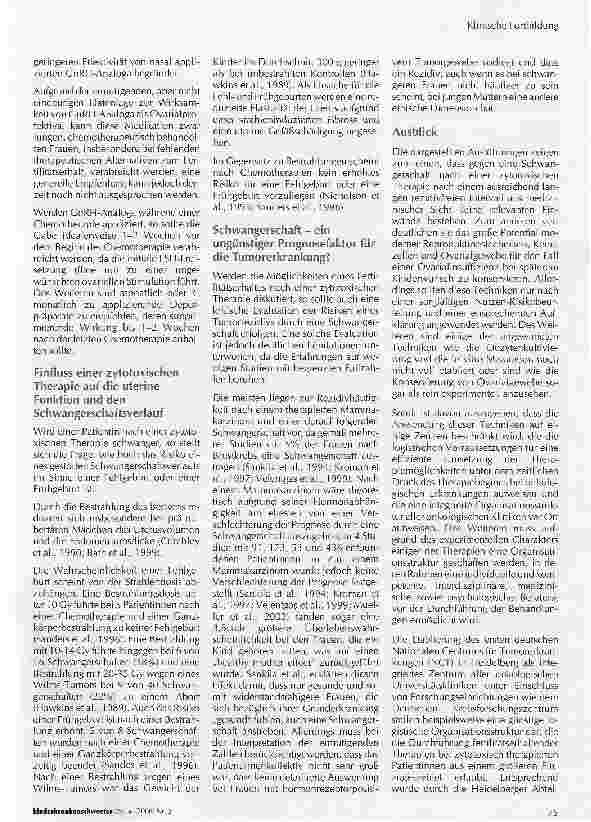Vorschauseite 5: Schwangerschaft nach Tumorerkrankungen - Neue Perspektiven der modernen Reproduktionsmedizin