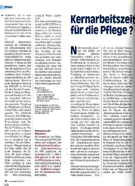 Vorschauseite 3: Dokumentation des Pflegeaufwands Alternative zur Pflegepersonalregelung