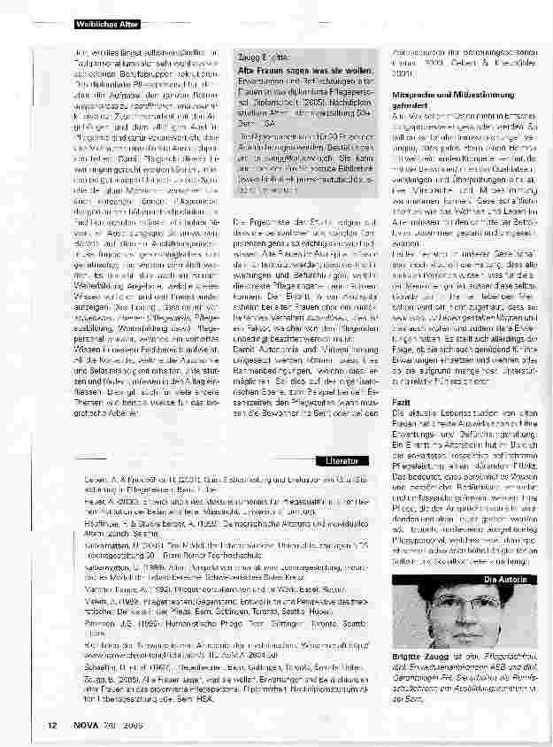 Vorschauseite 3: Alte Frauen wollen und können mitbestimmen