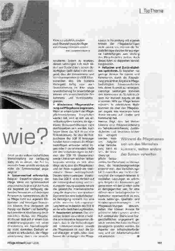 Vorschauseite 2: Pflegeversicherung finanzieren - 3UGP