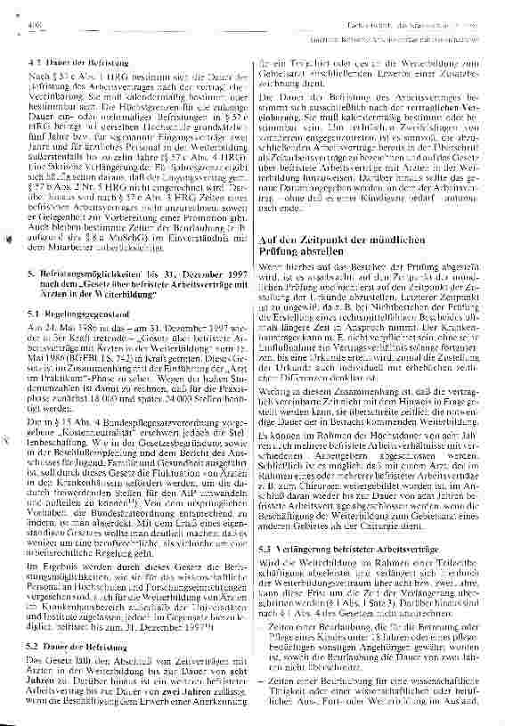 Vorschauseite 3: Befristete Arbeitsverträge mit Assistensärzten