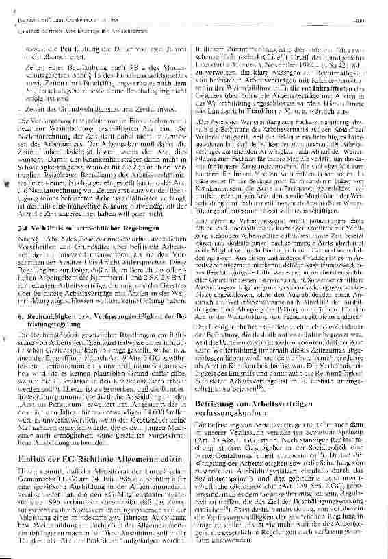Vorschauseite 4: Befristete Arbeitsverträge mit Assistensärzten