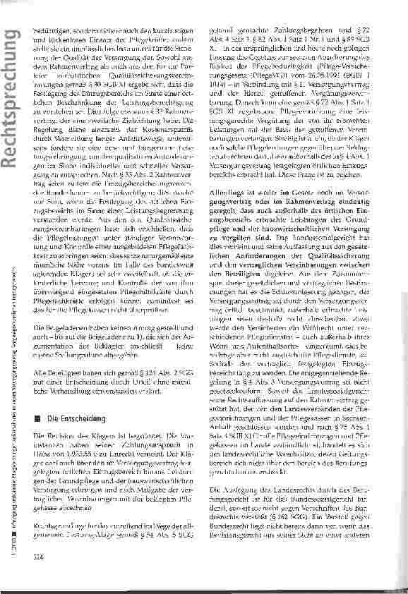 Vorschauseite 3: Erbringung ambulanter Pflegeleistungen außerhalb des in einem Versorgungsvertrag festgelegten örtlichen Einzugsbereichs