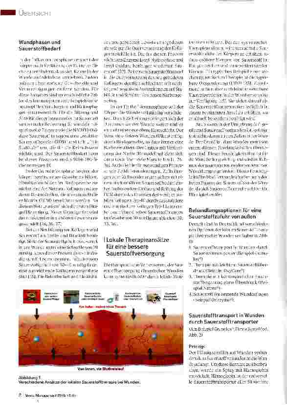 Vorschauseite 2: Lokale Therapieoptionen für die Verbesserung der Sauerstoffversorgung in Wunden