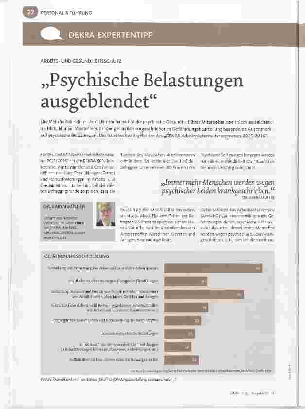 Vorschauseite 1: Psychische Belastungen ausgeblendet