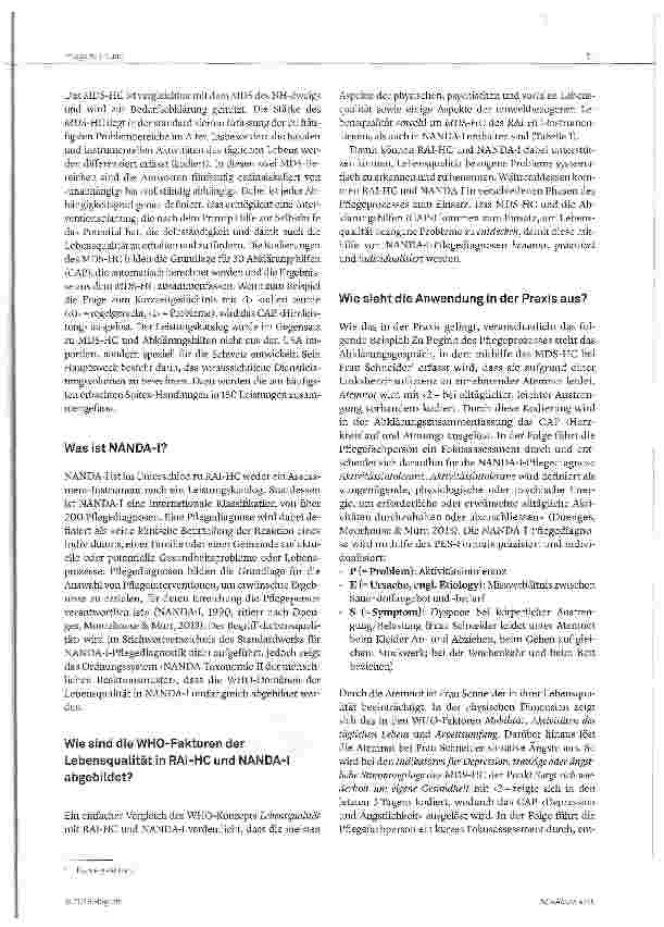 Vorschauseite 3: RAI-HC und NANDA-I zur Steigerung der Lebensqualität nutzen