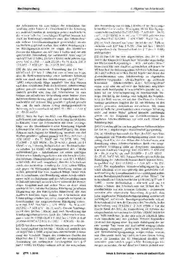 Vorschauseite 3: Befristungskontrollklage - verlängerte Anru-fungsfrist nach §17 Satz 2 TzBfG i. V. m. §6 Satz 1 KSchG entsprechend - gerichtliche Gel-tendmachung der Unwirksamkeit einer Befristun…