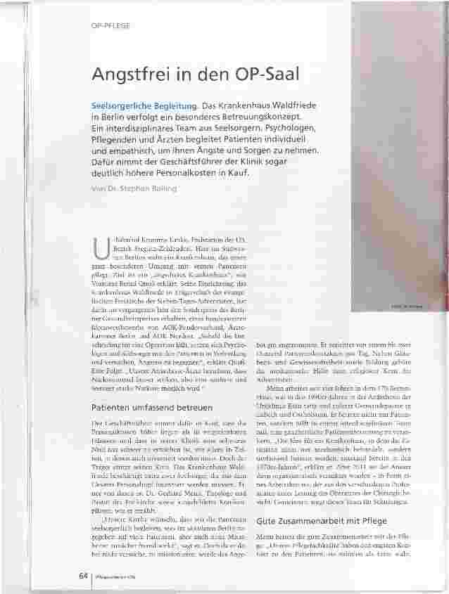 Vorschauseite 1: Angestellte in den OP