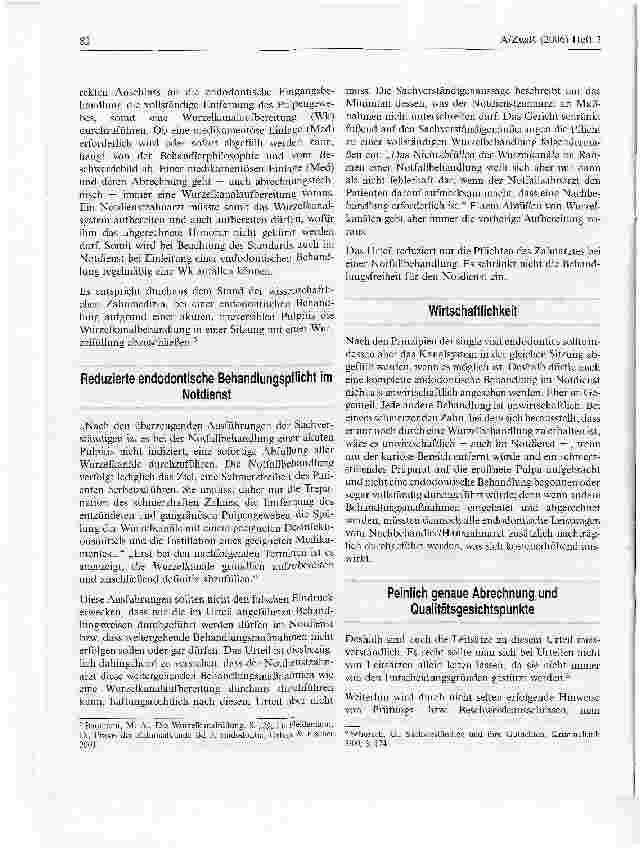 Vorschauseite 2: Auch im Notdienst muss der Standard eingehalten werden