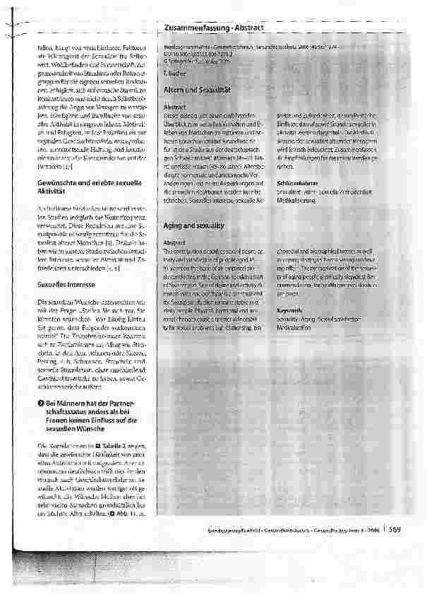 Vorschauseite 3: Altern und Sexualität