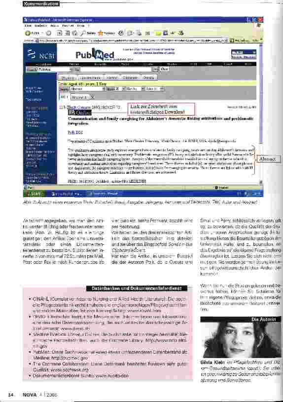 Vorschauseite 3: Literarurrecherche für die Pflegepraxis