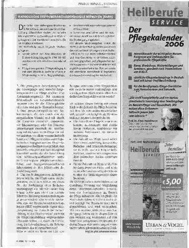 Vorschauseite 3: Meilensteine auf dem Weg der Akademisierung10 Jahre Pflegemanagement an der KSFH München