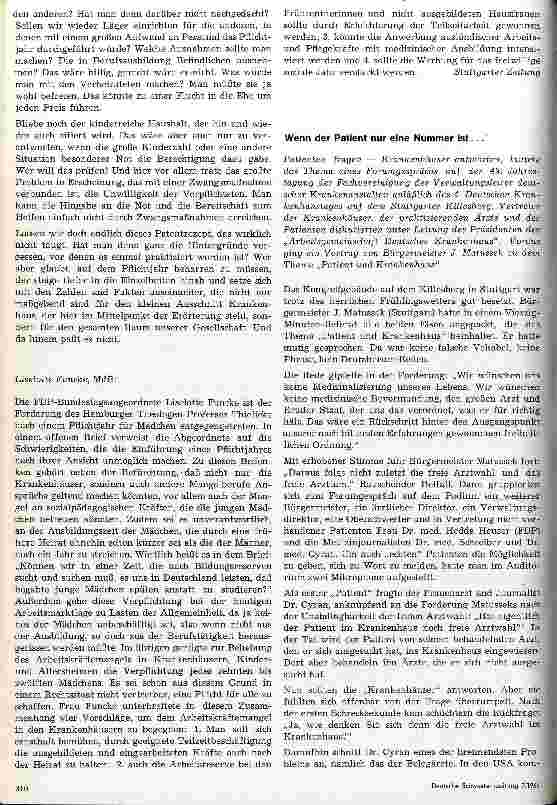 Vorschauseite 4: Stimmen zum 4. Deutschen Krankenhaustag vom 11. -14. Mai 1966 Stuttgart