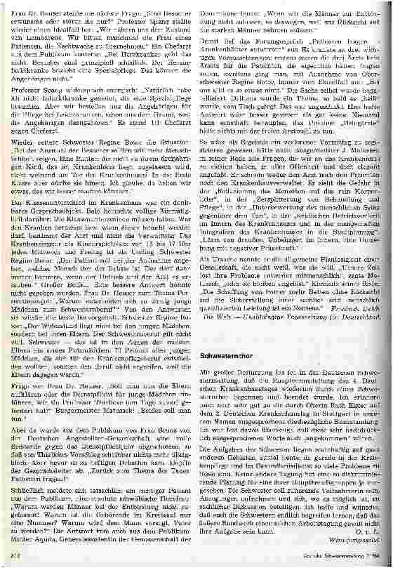 Vorschauseite 6: Stimmen zum 4. Deutschen Krankenhaustag vom 11. -14. Mai 1966 Stuttgart