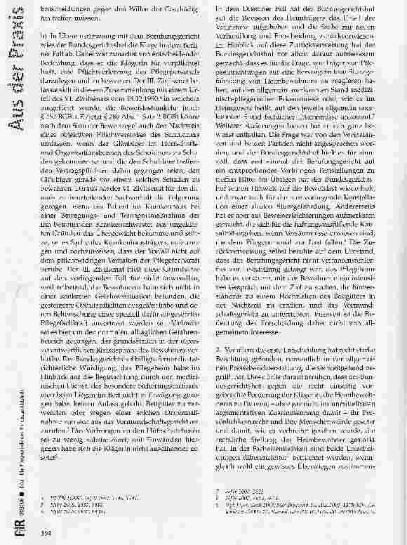 Vorschauseite 2: Die Pflegeurteile des Bundesgerichtshofs