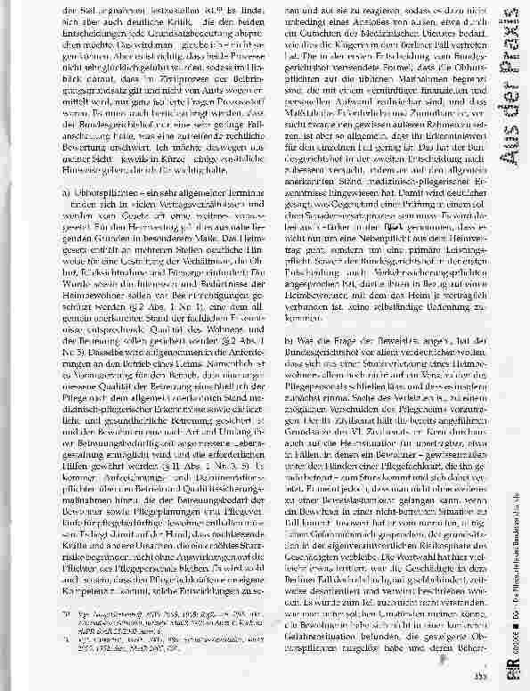 Vorschauseite 3: Die Pflegeurteile des Bundesgerichtshofs