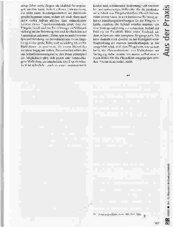 Vorschauseite 5: Die Pflegeurteile des Bundesgerichtshofs
