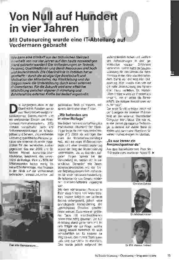 Vorschauseite 1: Von Null auf Hundert in vier Dahren