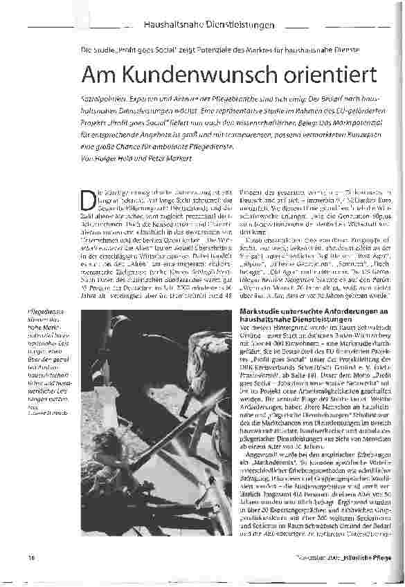 Vorschauseite 1: Am Kundenwunsch orientiert