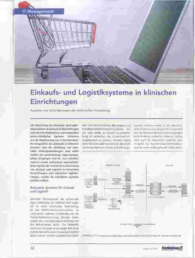 Vorschauseite 1: Einkaufsund Logistiksysteme in klinischen Einrichtungen