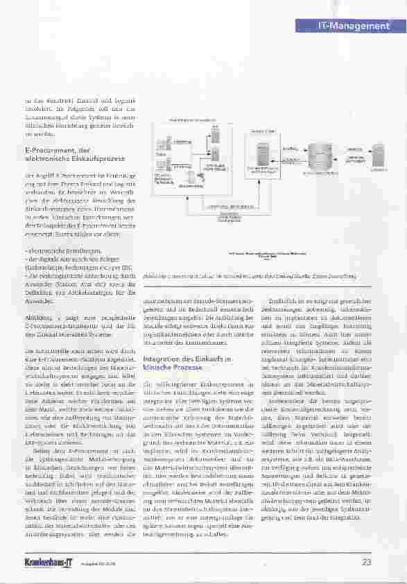 Vorschauseite 2: Einkaufsund Logistiksysteme in klinischen Einrichtungen