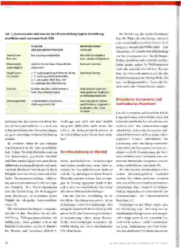 Vorschauseite 2: Steigende Anforderungen in der Physiotherapieausbildung