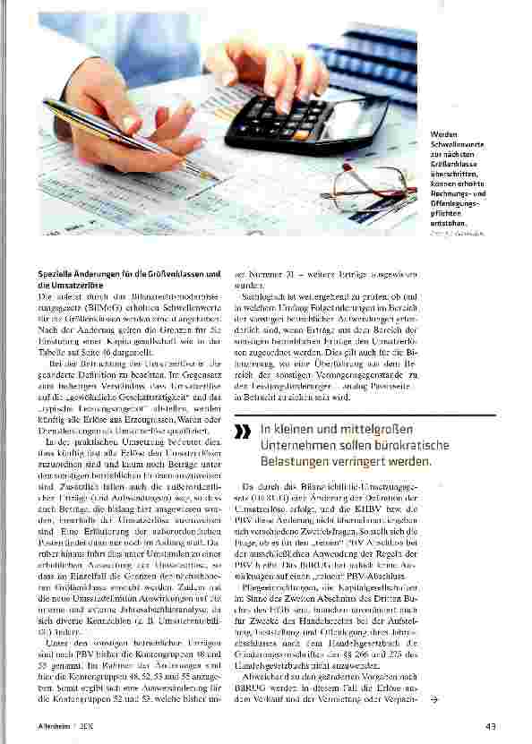 Vorschauseite 2: Der Jahresabschluss ist neu zu berechnen