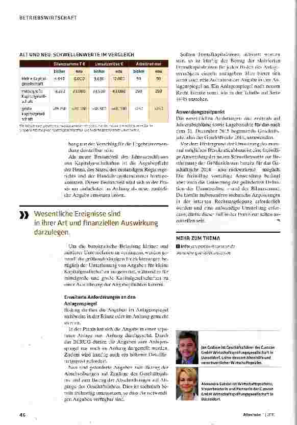 Vorschauseite 5: Der Jahresabschluss ist neu zu berechnen