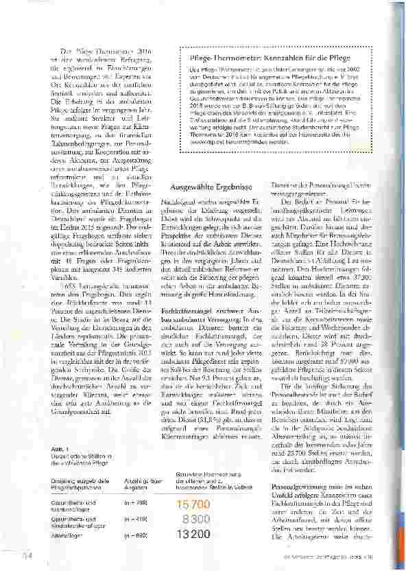 Vorschauseite 3: Ambulante Pflege: Wachstum mit Hindernissen