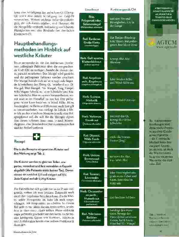 Vorschauseite 2: Chinesische Medizin und Autoimmunerkrankungen