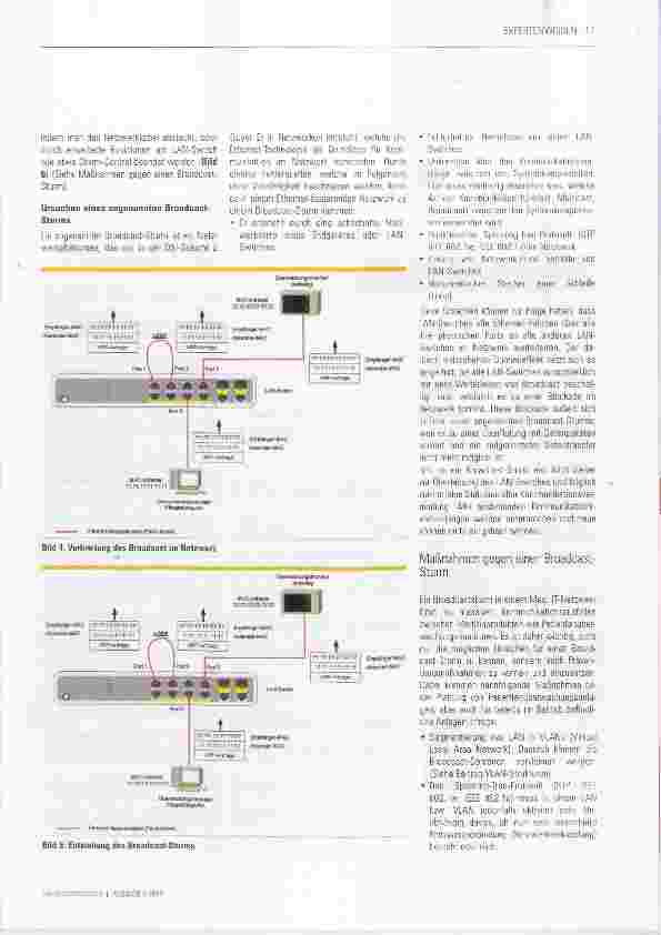 Vorschauseite 3: Broadcast-Sturm in medizinischen IT-Netzwerken