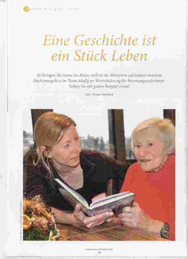 Vorschauseite 1: Eine Geschichte ist ein Stück Leben