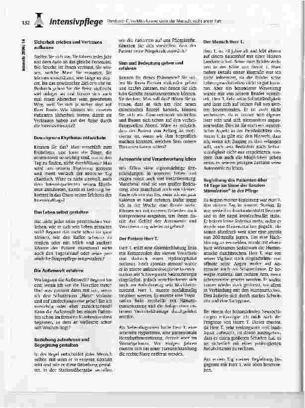 Vorschauseite 2: Im Mittelpunkt steht der Mensch, nicht unser tun(frei nach Prof. Andreas Fröhlich)