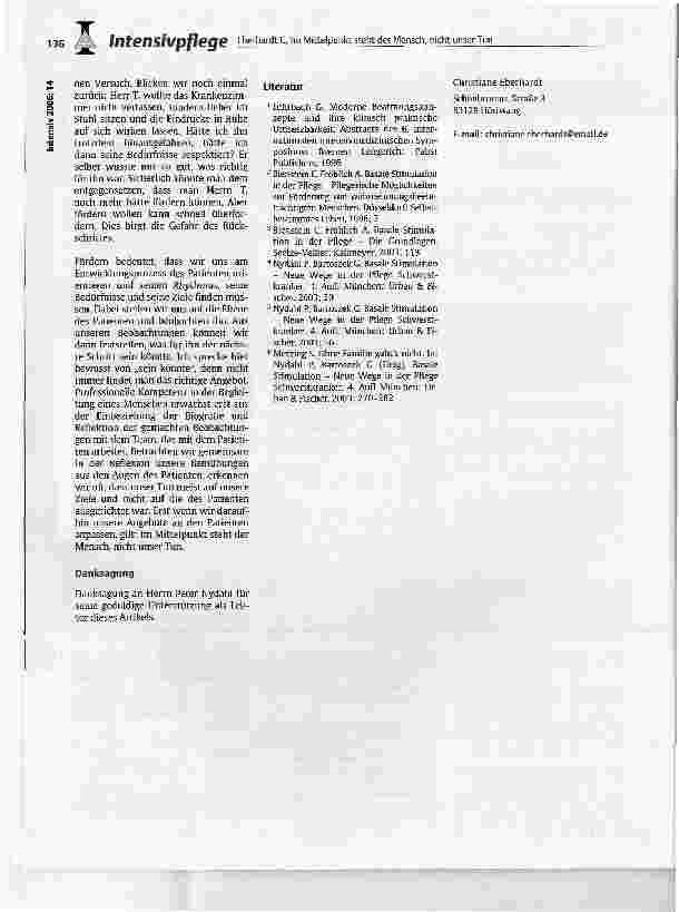 Vorschauseite 6: Im Mittelpunkt steht der Mensch, nicht unser tun(frei nach Prof. Andreas Fröhlich)