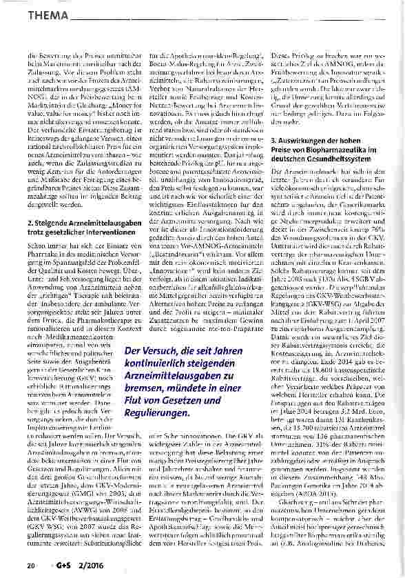 Vorschauseite 2: Preisbewertung von Arzneimitteln bei Markteintritt -Anforderungen und Maßstäbe