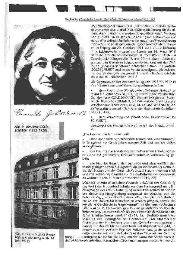 Vorschauseite 3: das Krankenhauspflegestudium an der Hochschule für Frauen zu Leipzig von 1912 bis 1921